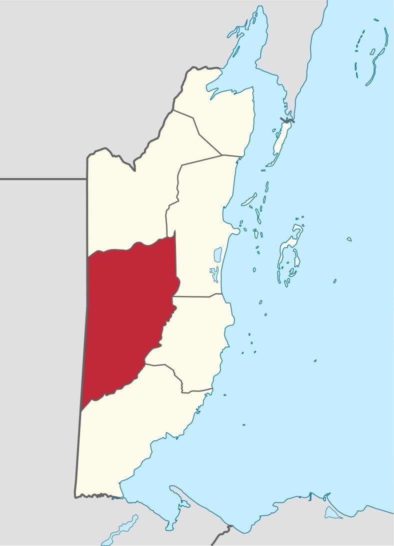cayo district Μπελίζ χάρτης