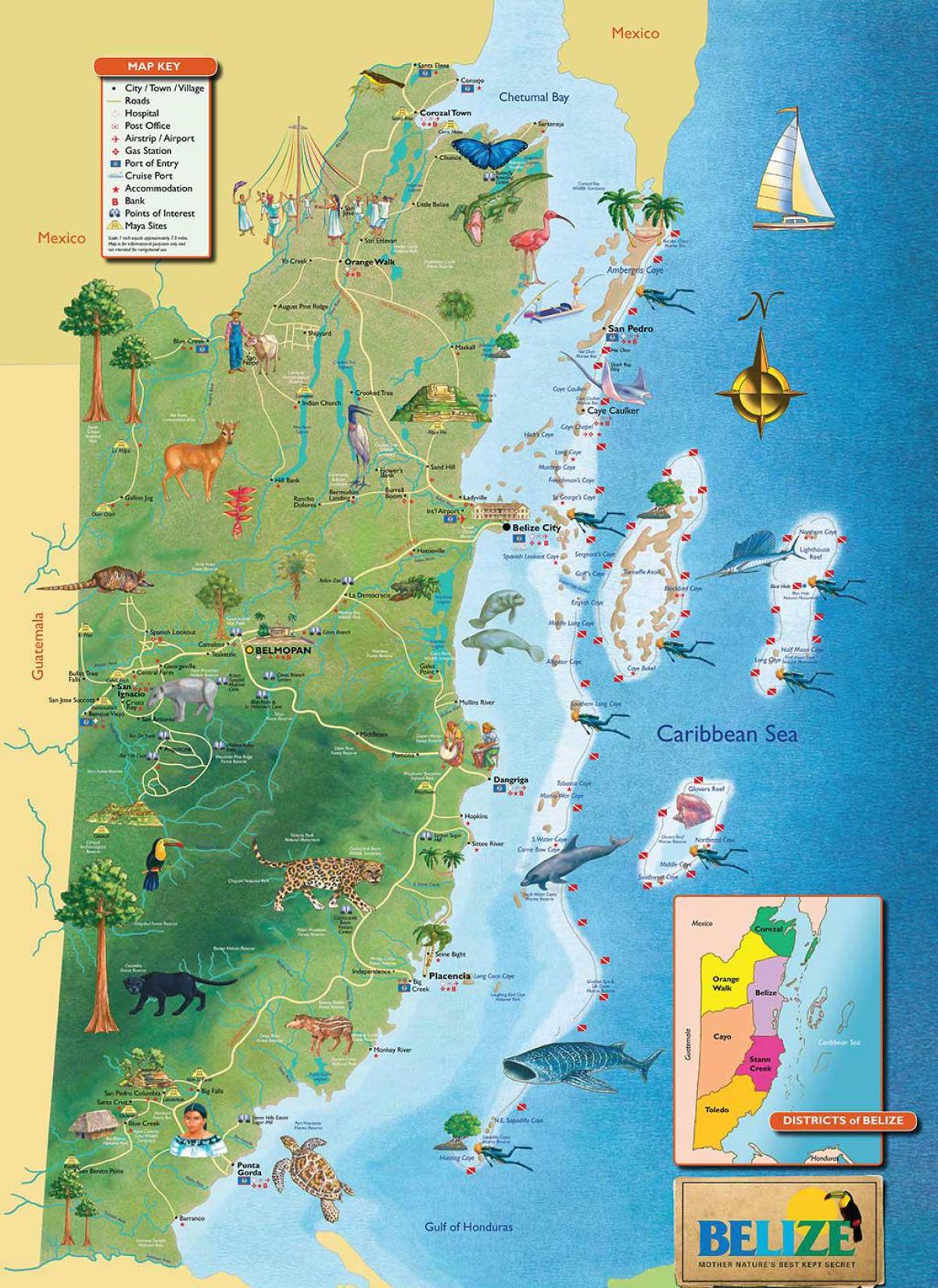 Μπελίζ port χάρτης