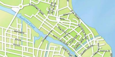 Χάρτης της Μπελίζ δρόμους της πόλης