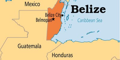 Χάρτης της belmopan Μπελίζ