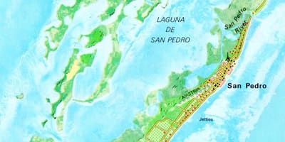 San pedro Belize δρόμο χάρτη