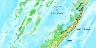 San pedro Belize δρόμο χάρτη